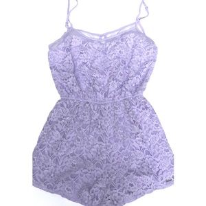 Hollister Lilac Lace Romper
